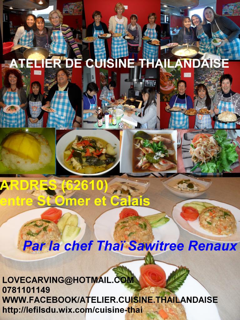 Ateliers de cuisine Thaïlandaise par la chef Thaïe Sawitree Renaux